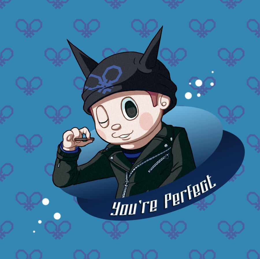 "happy birthday Ryoma!! 🎉🎂🎾 the text is a reference to all of the posts i've seen about Ryoma's appearance. i think he's perfect just the way he is, that's what makes him unique!" (1/2)