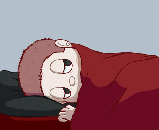 "it's a sad, laying in bed kind of day"